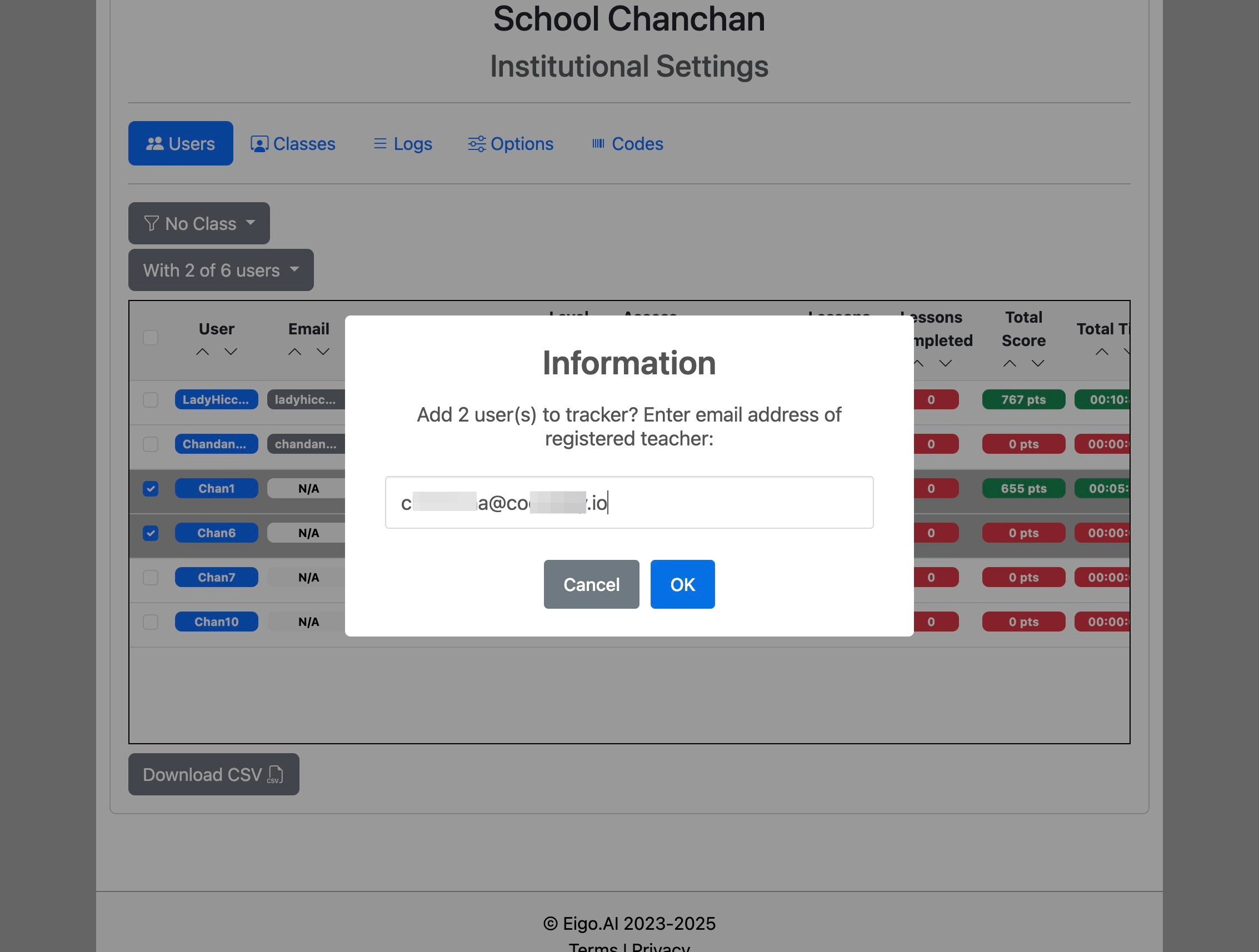 Screenshot for How to manage user accounts, step 21