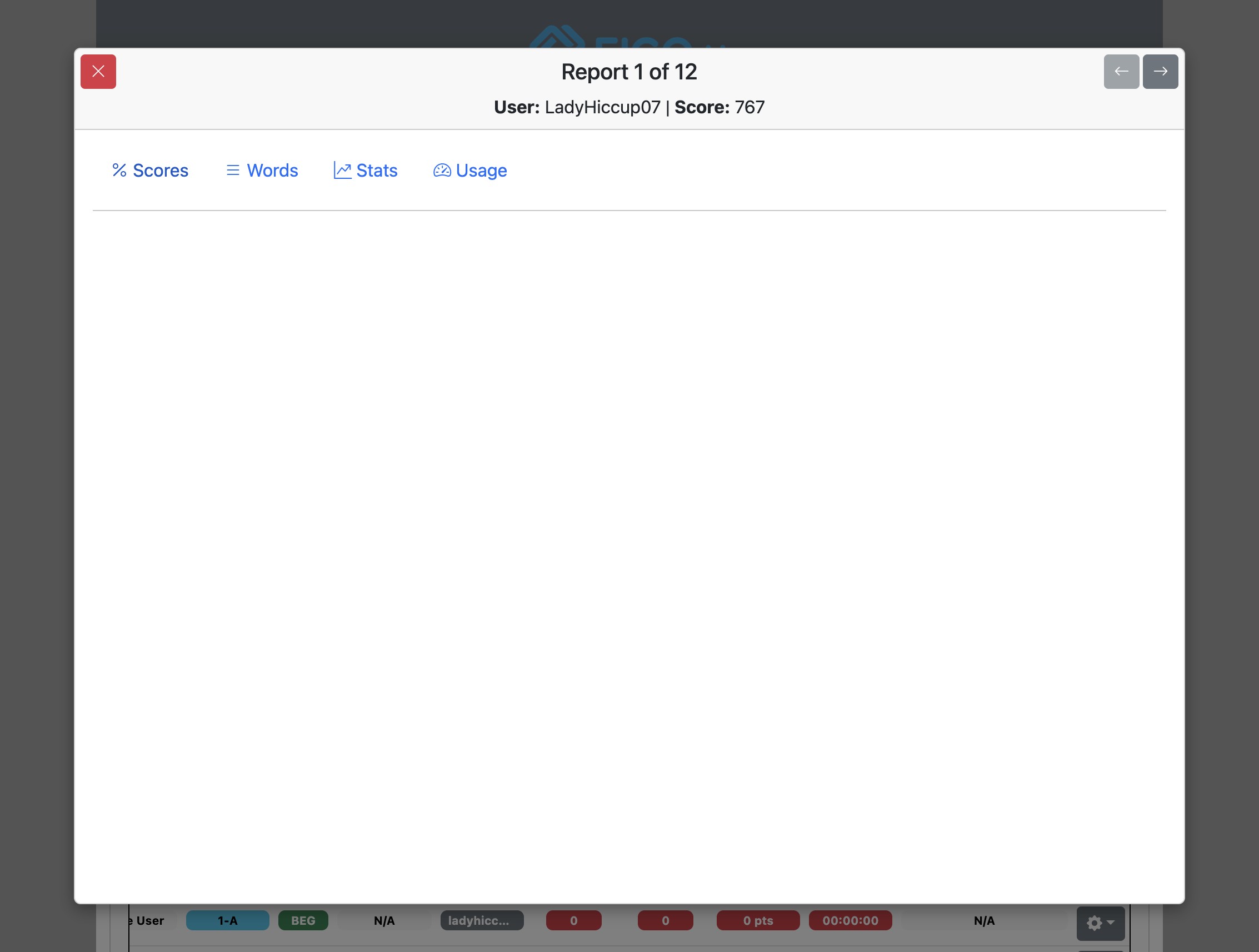 Screenshot for How to view user progress, step 4