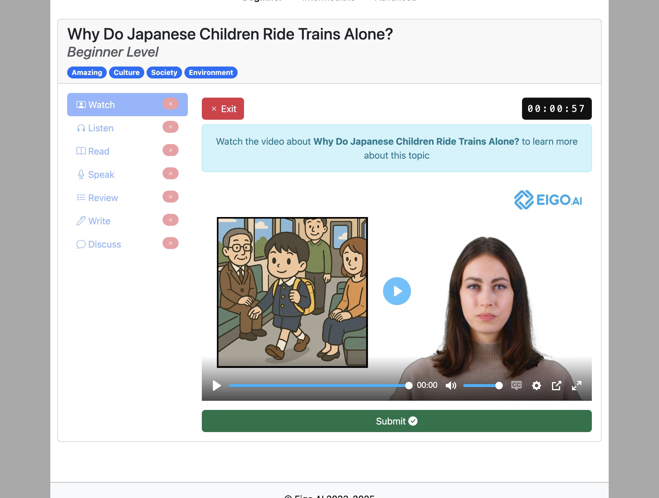 Screenshot for How to do the 'Watch' activity, step 6