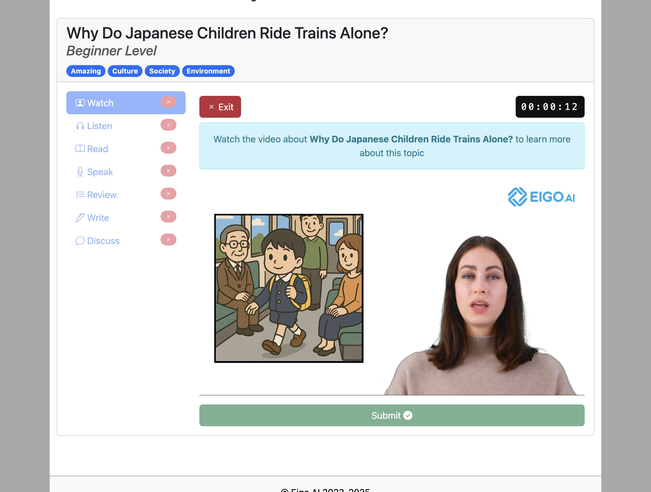 Screenshot for How to do the 'Watch' activity, step 9