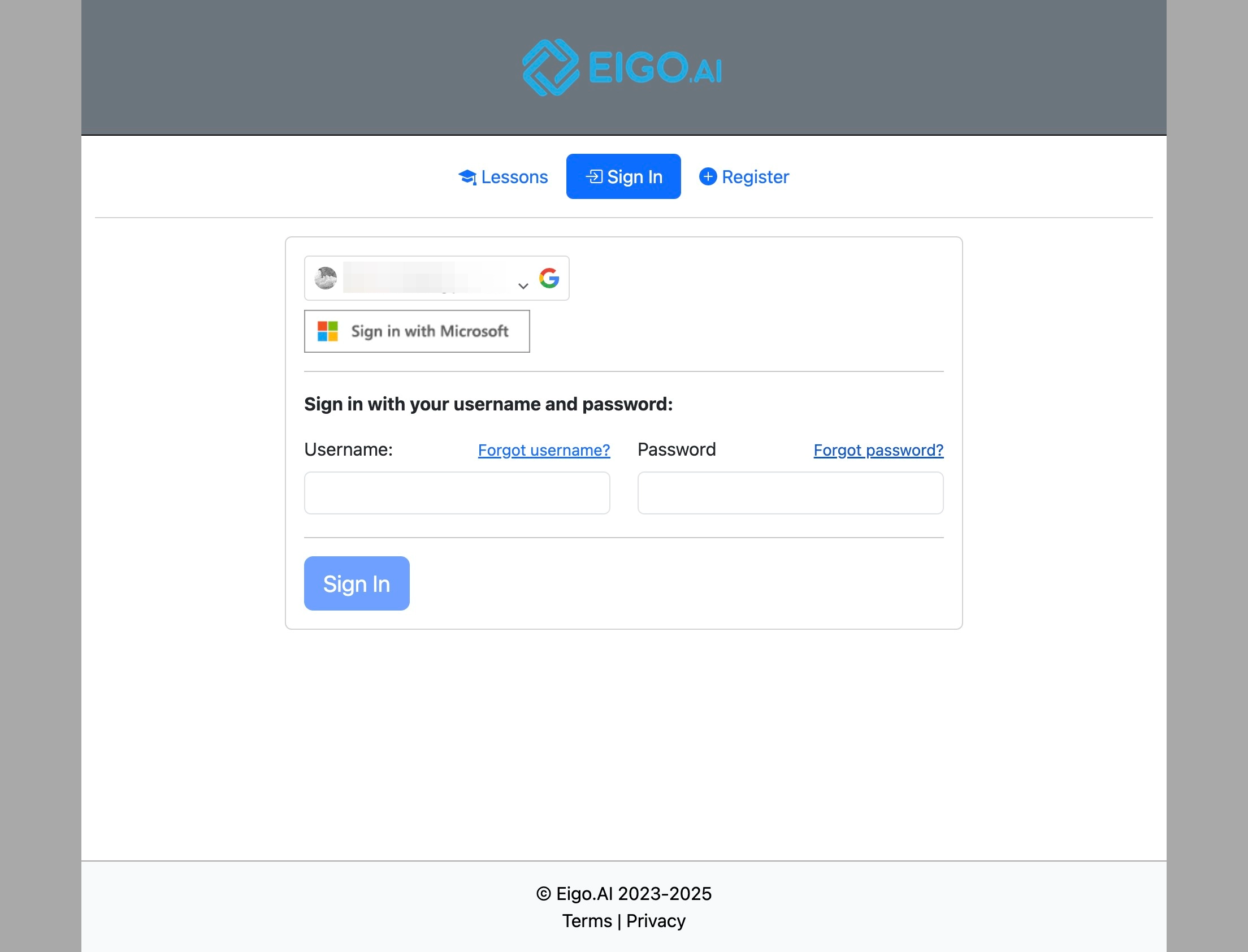 Screenshot for How to reset your password, step 2