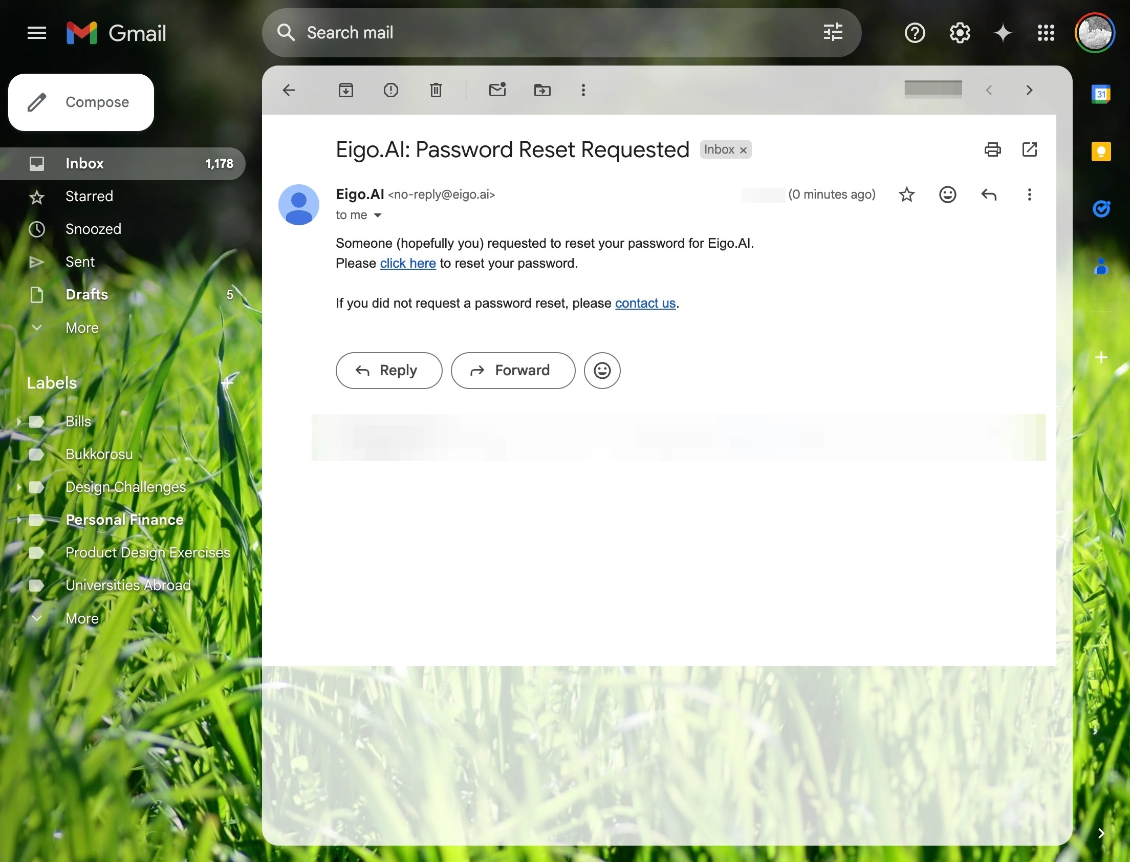 Screenshot for How to reset your password, step 7
