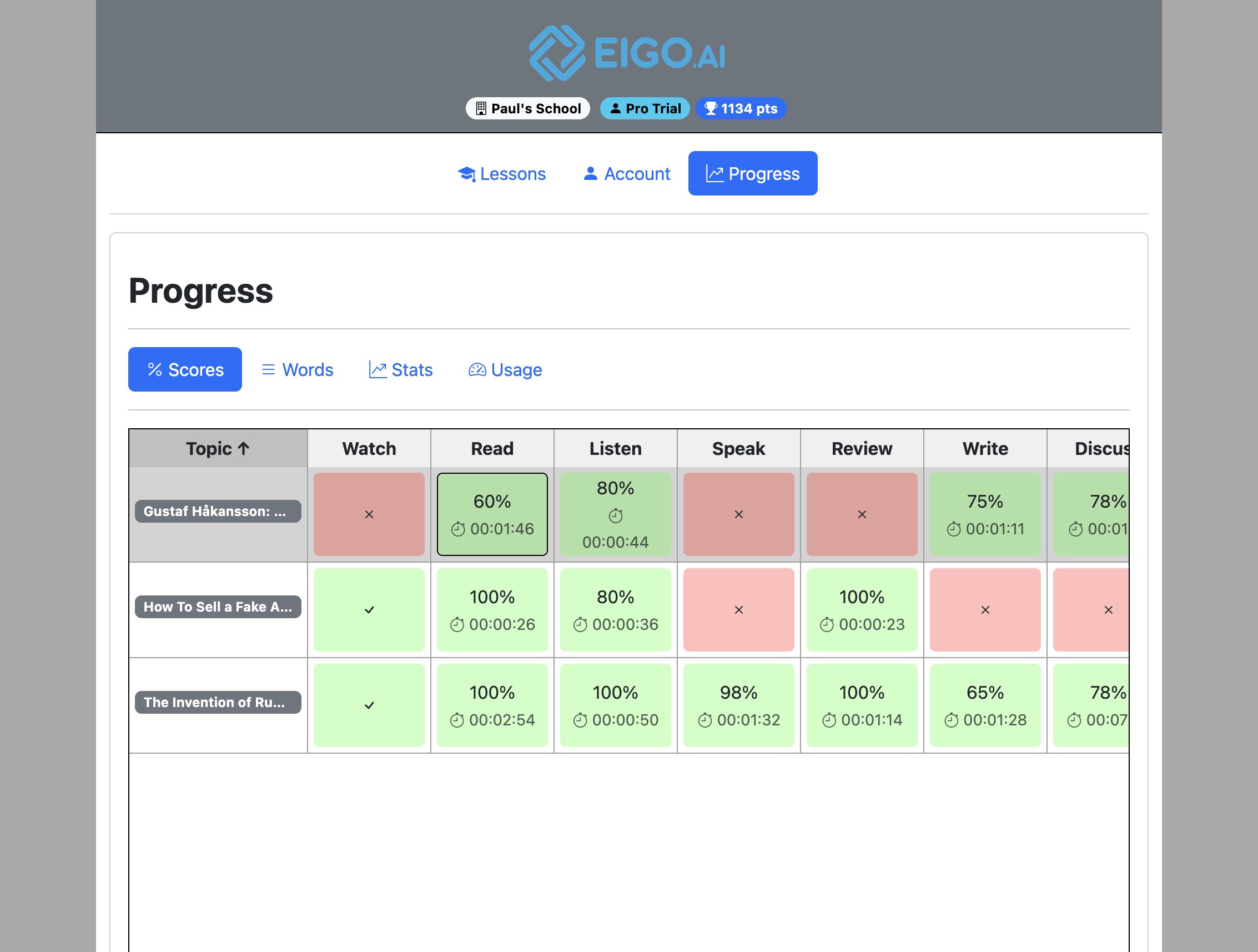Screenshot for How to view your progress, step 8