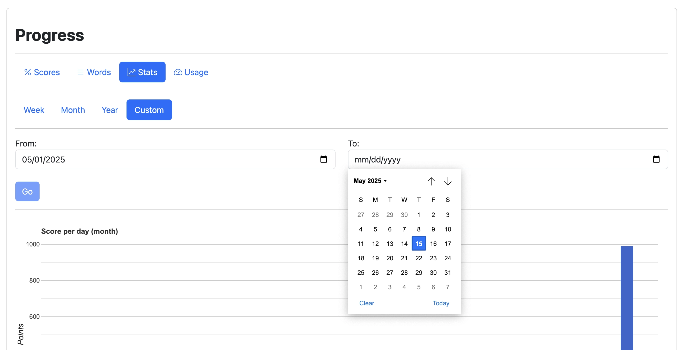 Screenshot for How to view your stats, step 3