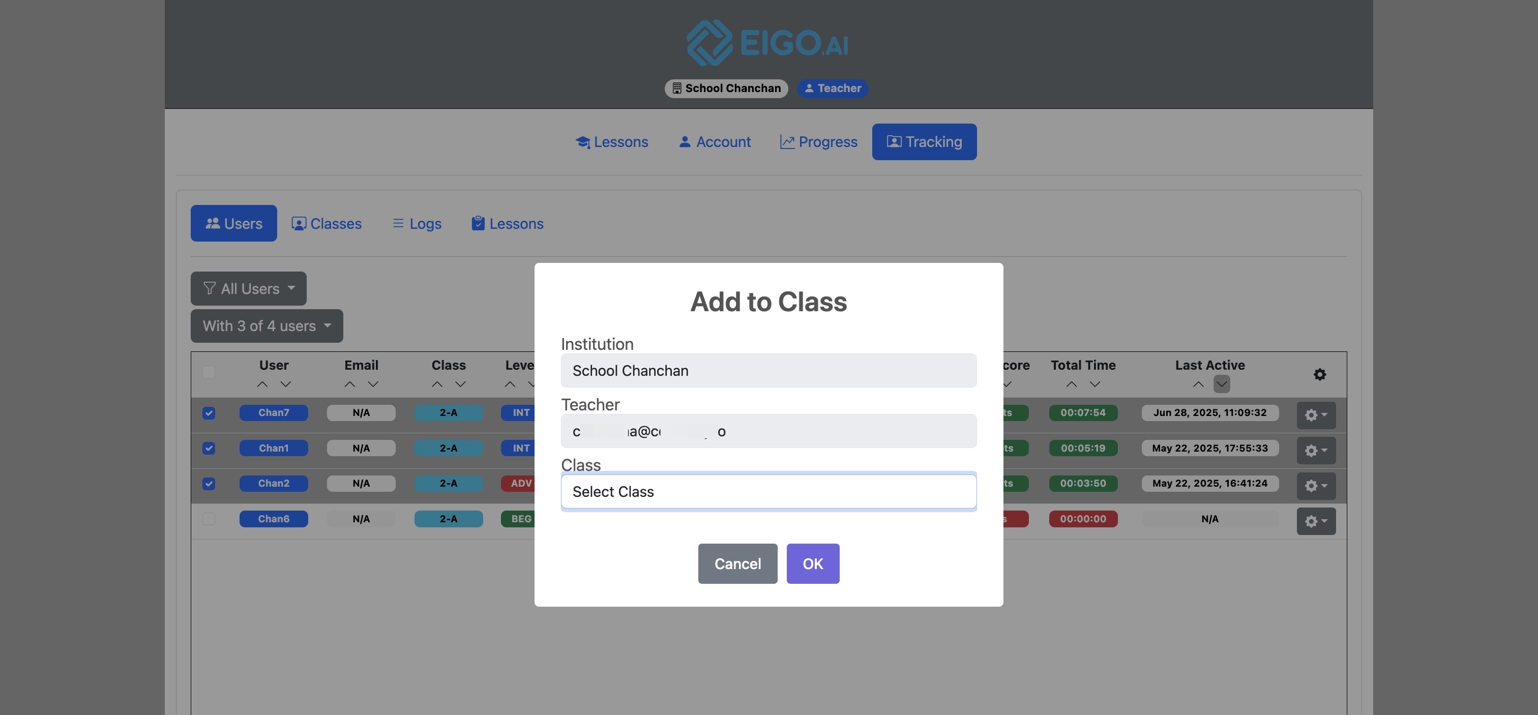 Screenshot for How to manage user accounts, step 11