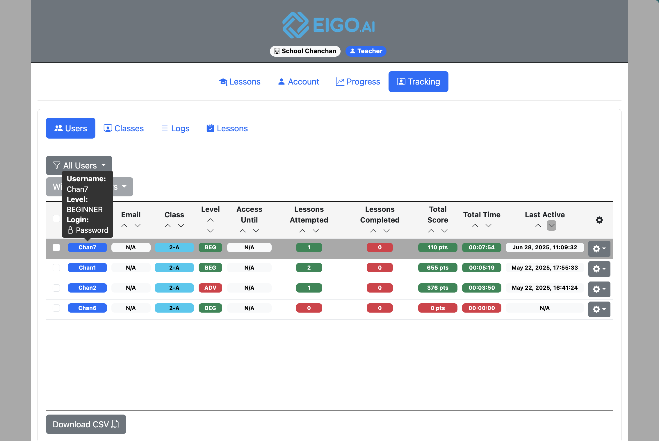 Screenshot for How to manage user accounts, step 3