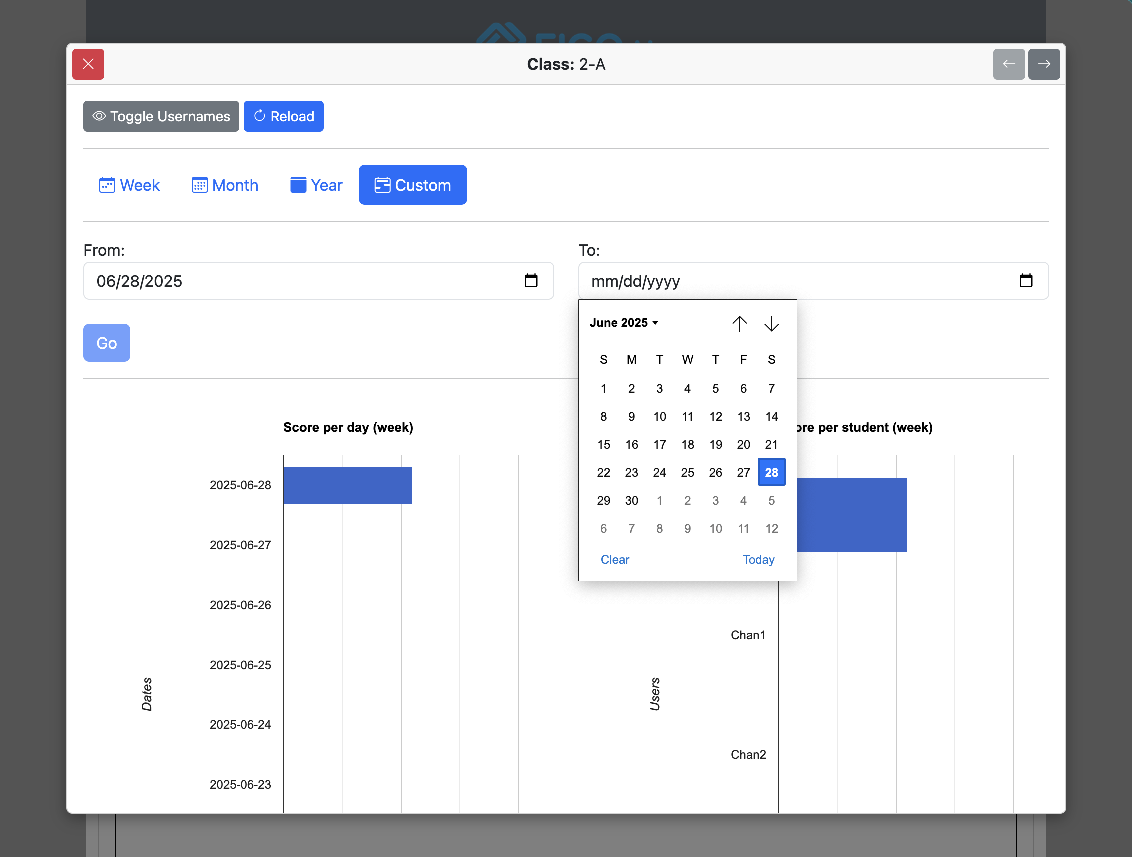 Screenshot for How to view class progress, step 7